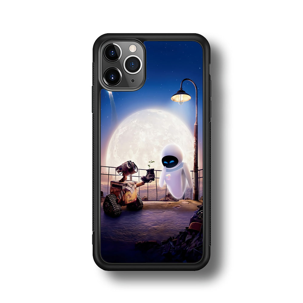 Wall-e With The Couple iPhone 11 Pro Max Case-Phone Case-Rubber Black (2D Case)-Altracase