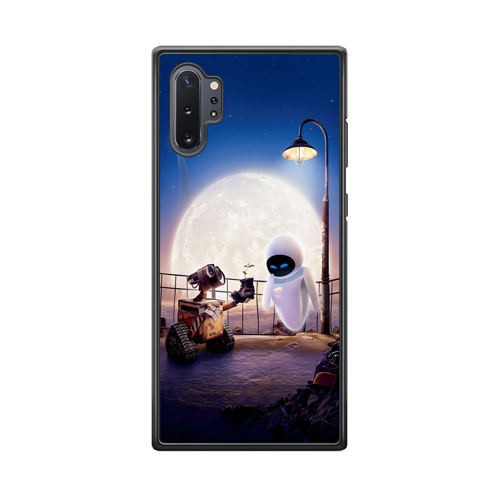 Wall-e With The Couple Samsung Galaxy Note 10 Plus Case-Phone Case-Rubber Black (2D Case)-Altracase