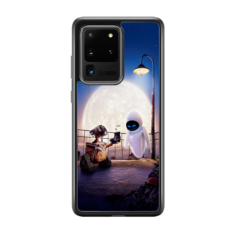 Wall-e With The Couple Samsung Galaxy S20 Ultra Case-Phone Case-Rubber Black (2D Case)-Altracase