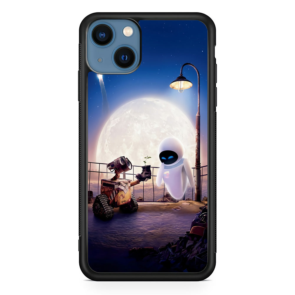 Wall-e With The Couple iPhone 15 Plus Case-Phone Case-Rubber Black (2D Case)-Altracase