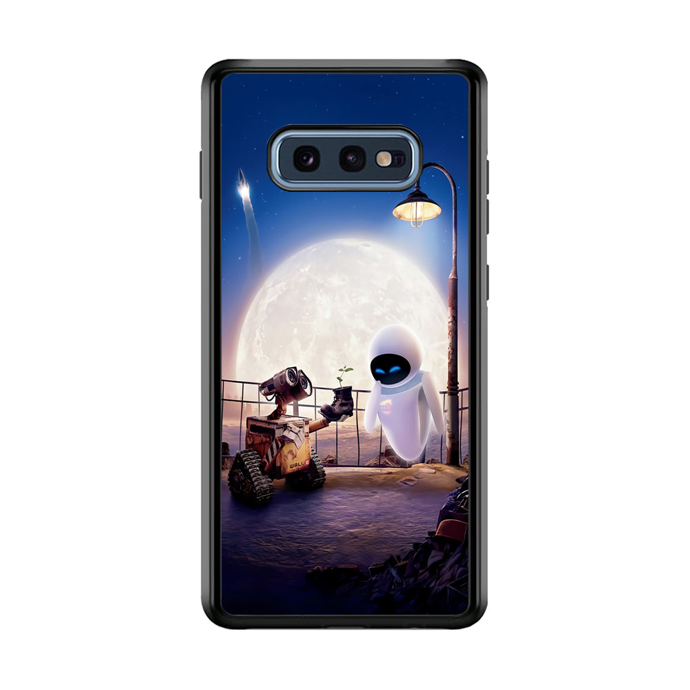 Wall-e With The Couple Samsung Galaxy S10E Case-Phone Case-Rubber Black (2D Case)-Altracase
