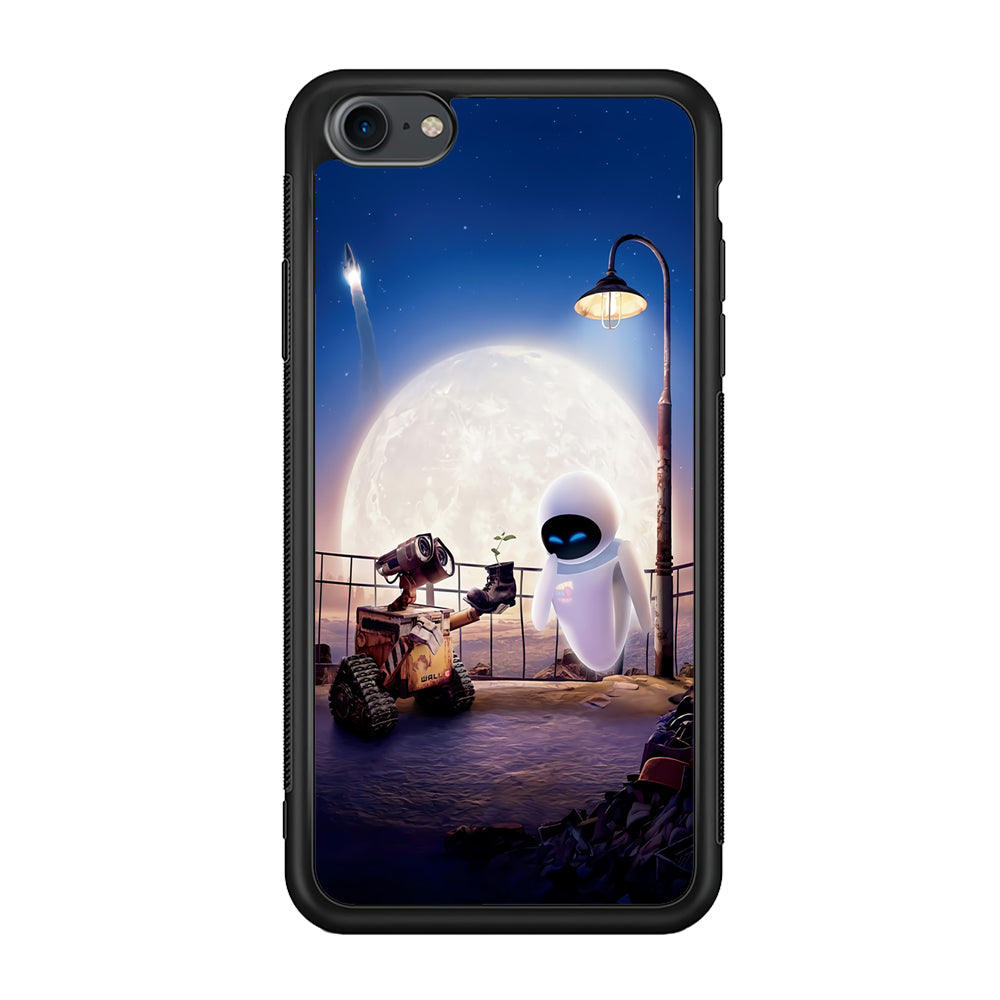 Wall-e With The Couple iPhone SE 3 2022 Case-Phone Case-Rubber Black (2D Case)-Altracase