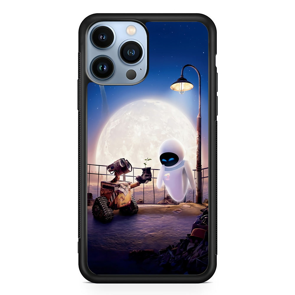 Wall-e With The Couple iPhone 15 Pro Case-Phone Case-Rubber Black (2D Case)-Altracase