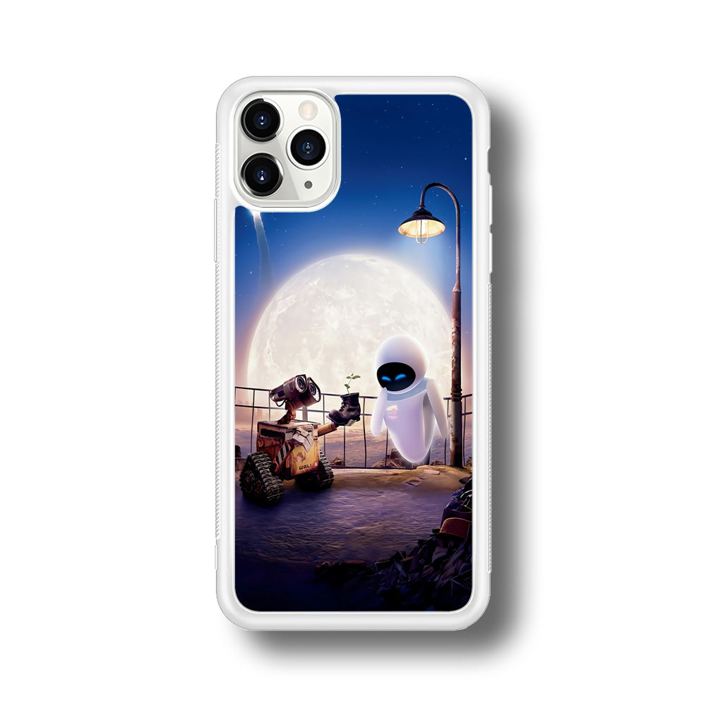 Wall-e With The Couple iPhone 11 Pro Max Case-Phone Case-Rubber White (2D Case)-Altracase