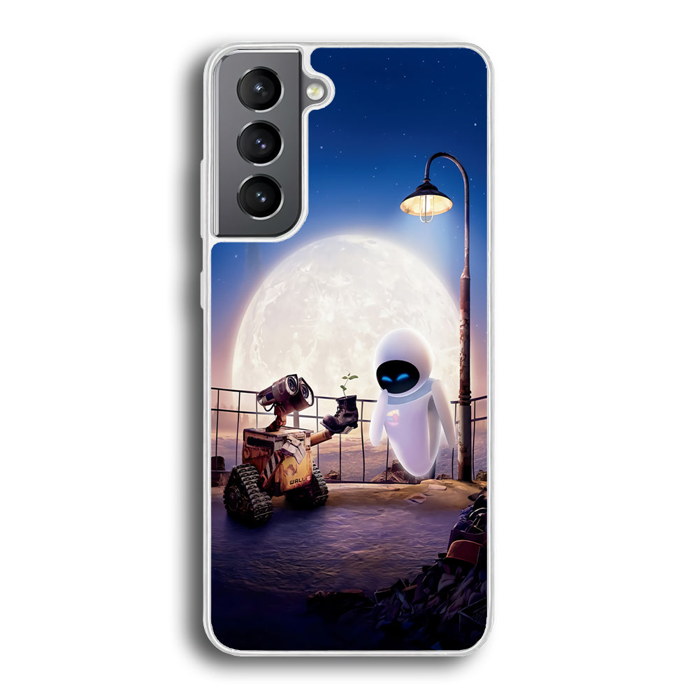 Wall-e With The Couple Samsung Galaxy S21 Plus Case-Phone Case-Rubber White (2D Case)-Altracase