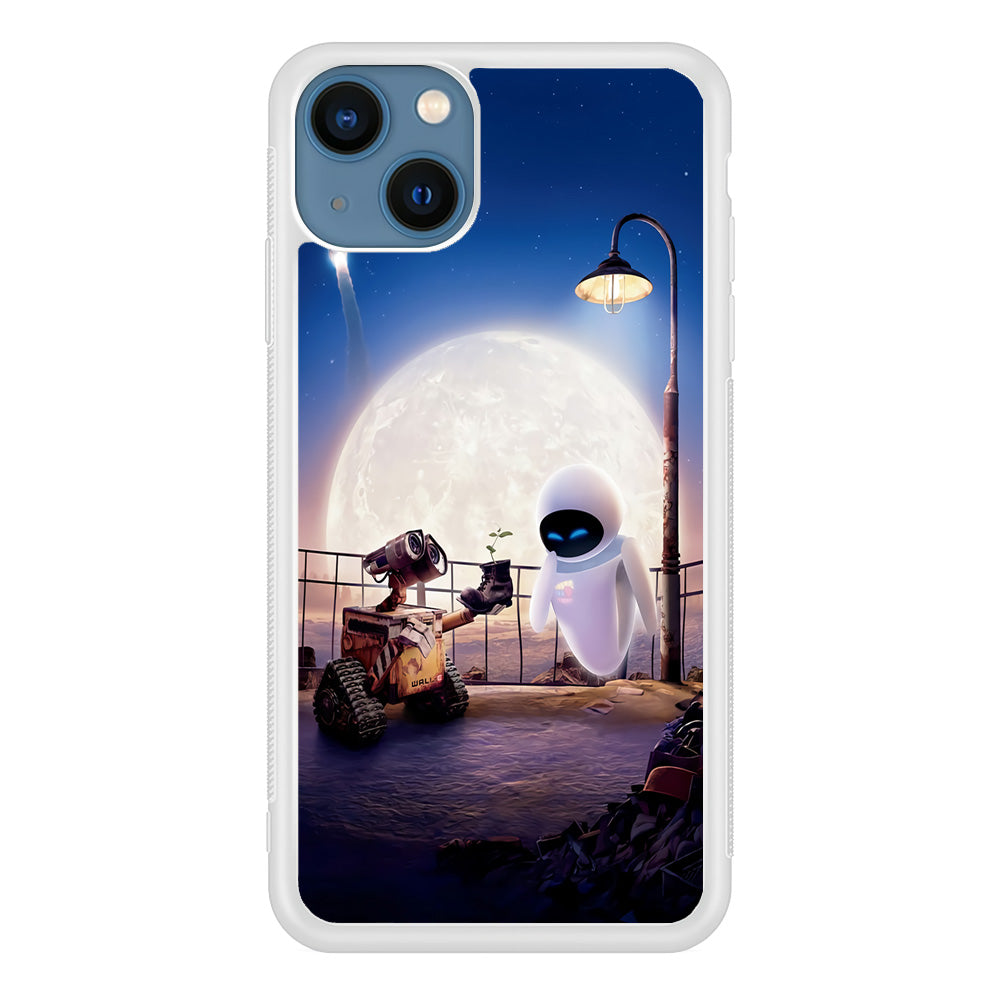 Wall-e With The Couple iPhone 15 Plus Case-Phone Case-Rubber White (2D Case)-Altracase
