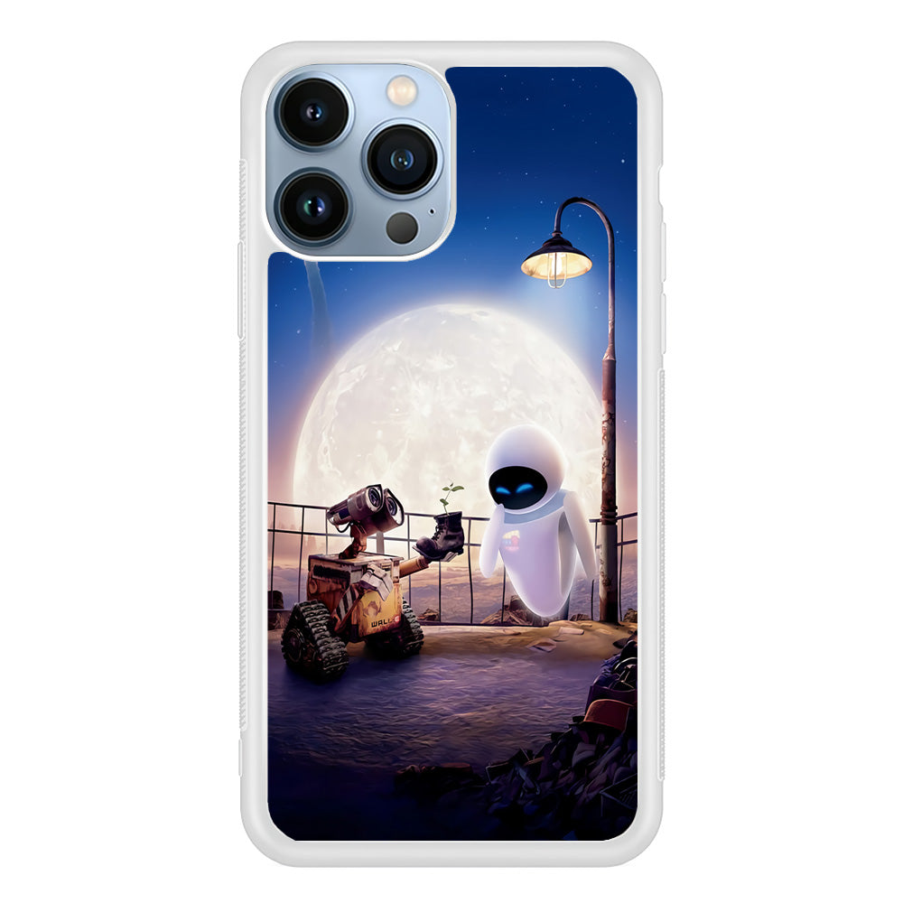 Wall-e With The Couple iPhone 15 Pro Case-Phone Case-Rubber White (2D Case)-Altracase