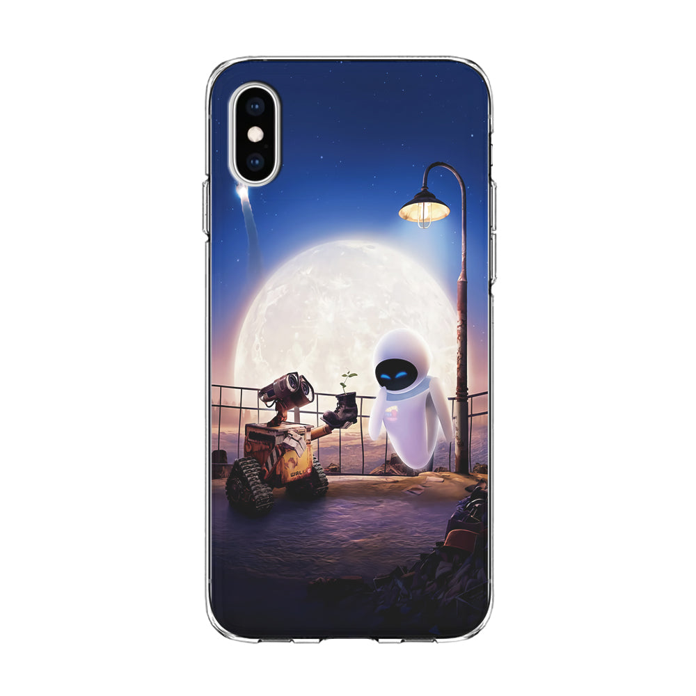 Wall-e With The Couple iPhone Xs Case-Phone Case-Clear Soft Case-Altracase