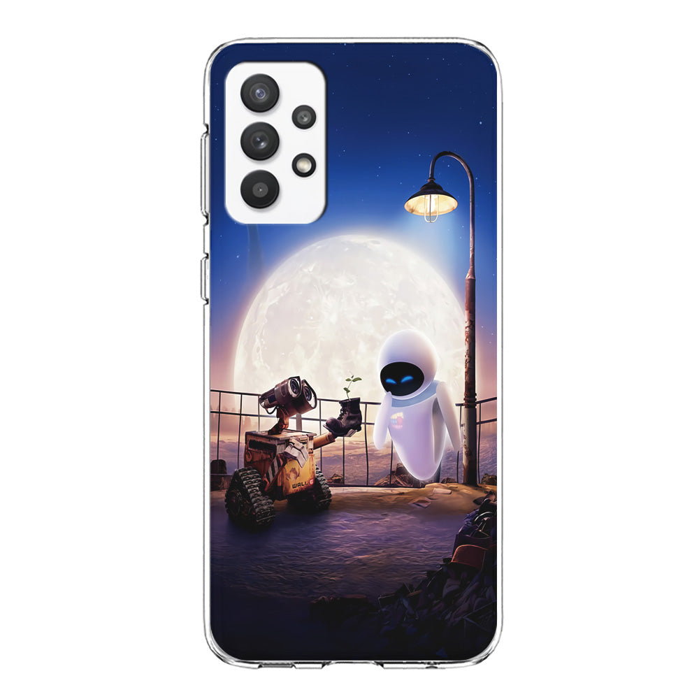 Wall-e With The Couple Samsung Galaxy A32 Case-Phone Case-Clear Soft Case-Altracase