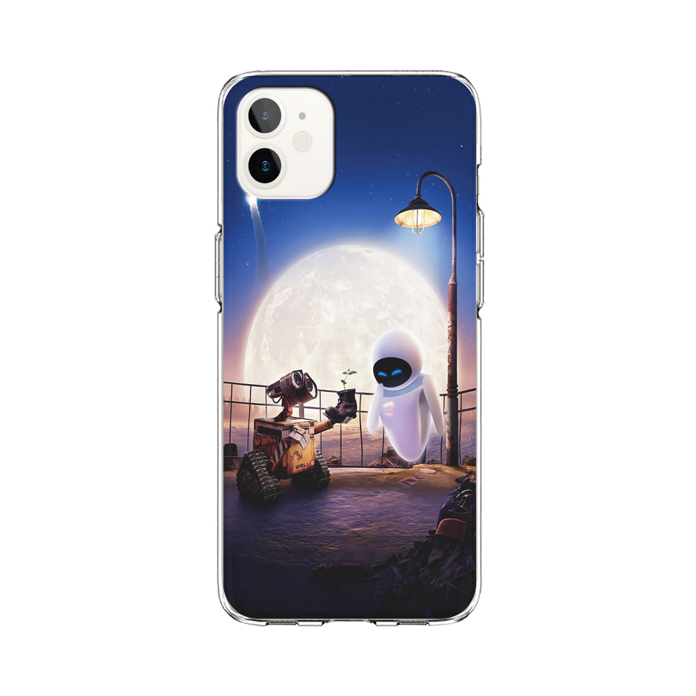 Wall-e With The Couple iPhone 12 Case-Phone Case-Clear Soft Case-Altracase