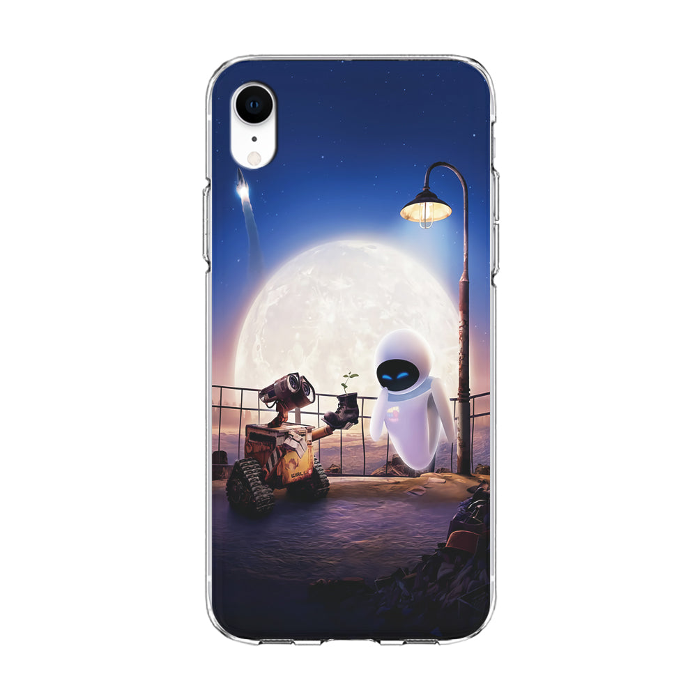 Wall-e With The Couple iPhone XR Case-Phone Case-Clear Soft Case-Altracase