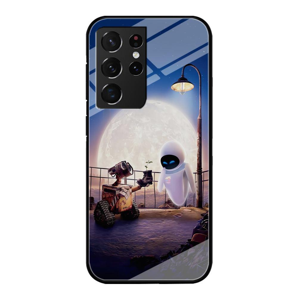 Wall-e With The Couple Samsung Galaxy S21 Ultra Case-Phone Case-Tempered Glass Case-Altracase