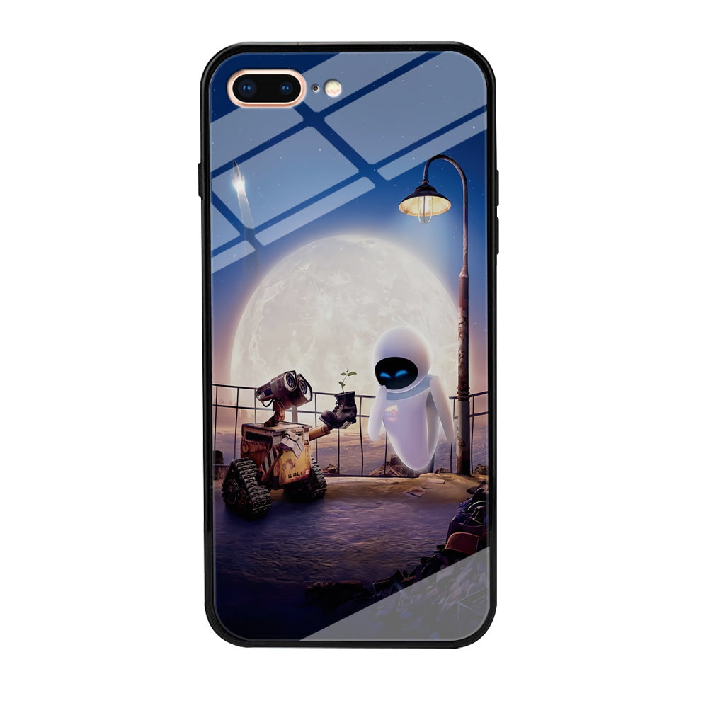 Wall-e With The Couple iPhone 8 Plus Case-Phone Case-Tempered Glass Case-Altracase