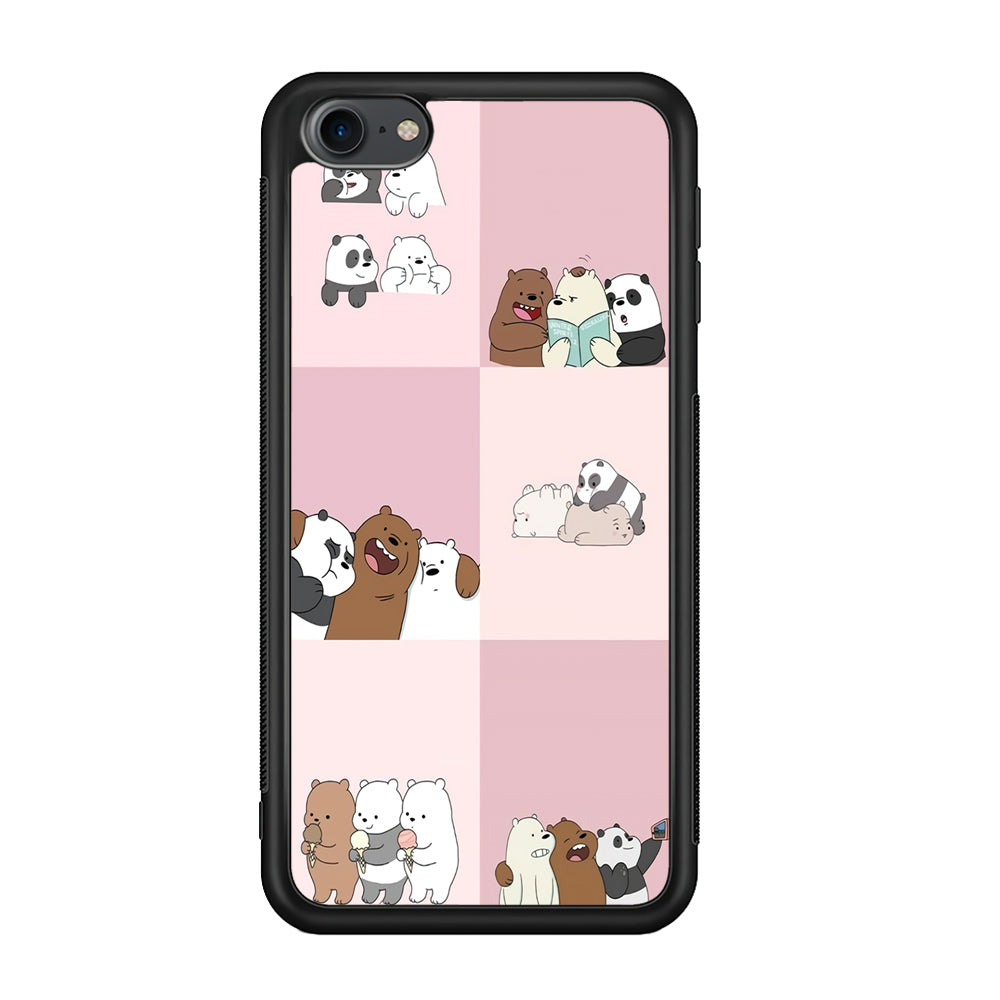 We Bare Bear Daily Life iPod Touch 6 Case-Phone Case-Rubber White (2D Case)-Altracase