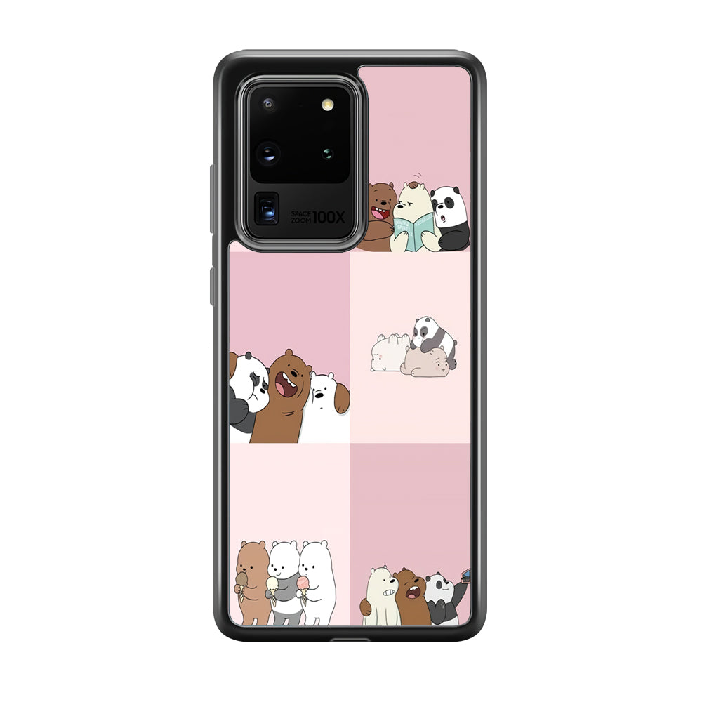 We Bare Bear Daily Life Samsung Galaxy S20 Ultra Case-Phone Case-Tempered Glass Case-Altracase