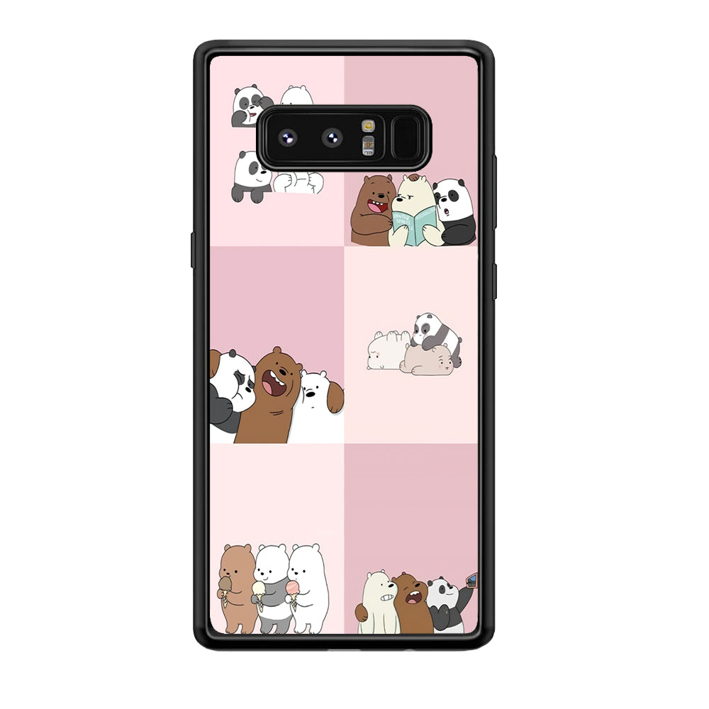We Bare Bear Daily Life Samsung Galaxy Note 8 Case-Phone Case-Tempered Glass Case-Altracase
