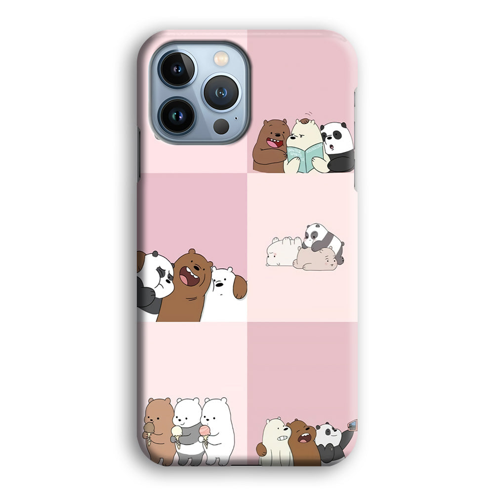 We Bare Bear Daily Life iPhone 15 Pro Case-Phone Case-3D Case-Altracase