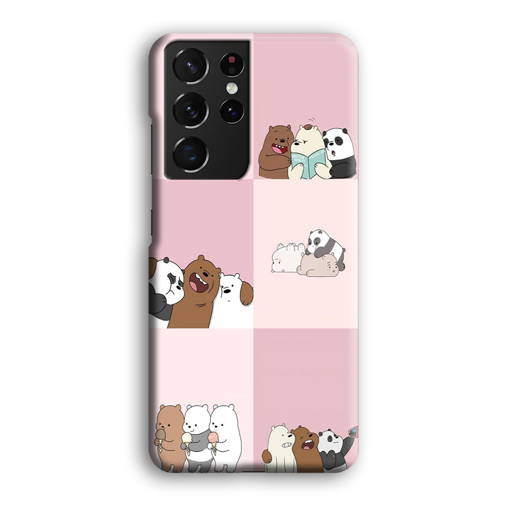 We Bare Bear Daily Life Samsung Galaxy S21 Ultra Case-Phone Case-3D Case-Altracase