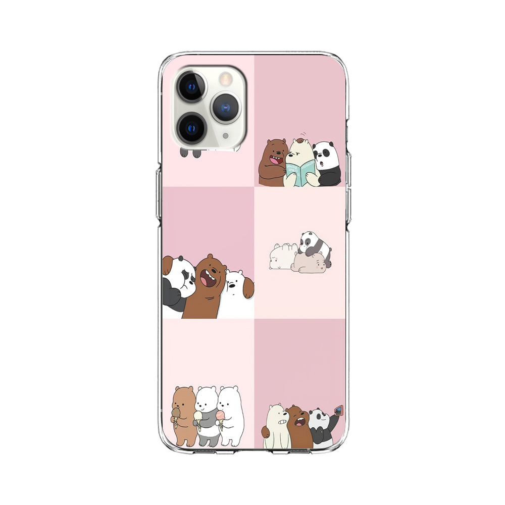 We Bare Bear Daily Life iPhone 11 Pro Max Case-Phone Case-Clear Soft Case-Altracase