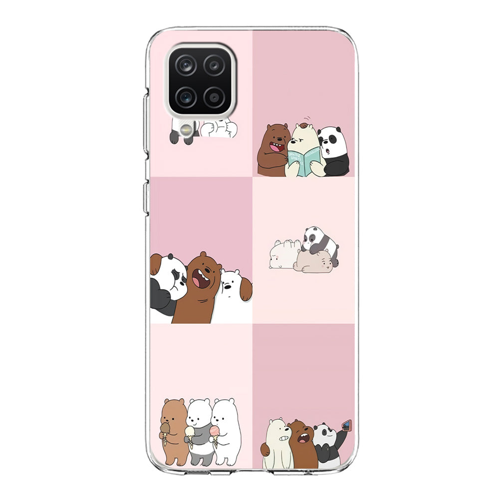 We Bare Bear Daily Life Samsung Galaxy A12 Case-Phone Case-Clear Soft Case-Altracase