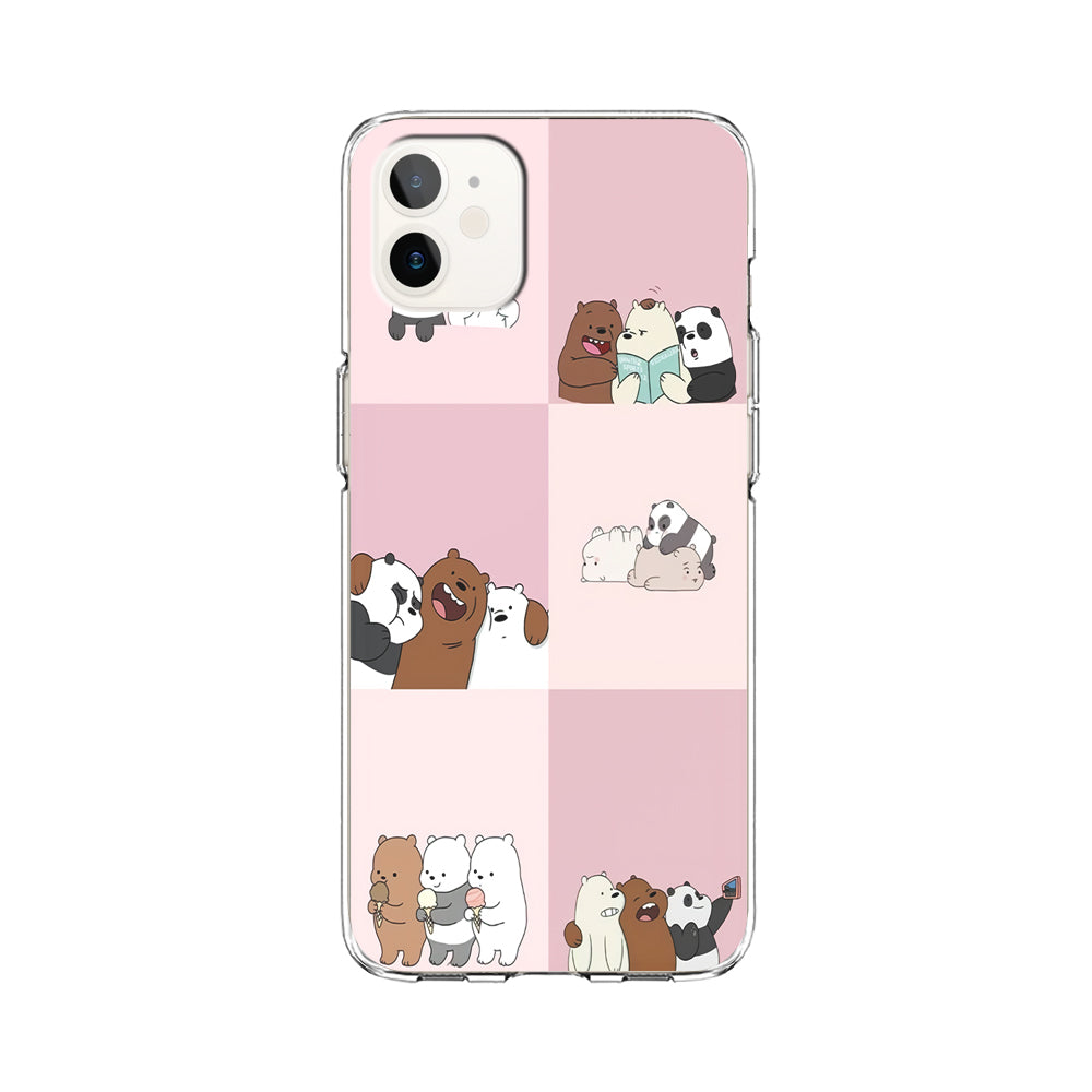 We Bare Bear Daily Life iPhone 12 Mini Case-Phone Case-Clear Soft Case-Altracase