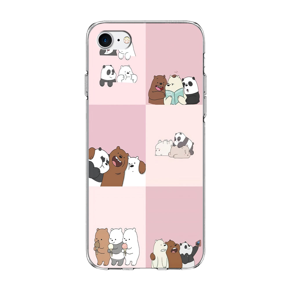 We Bare Bear Daily Life iPhone SE 2020 Case-Phone Case-Clear Soft Case-Altracase