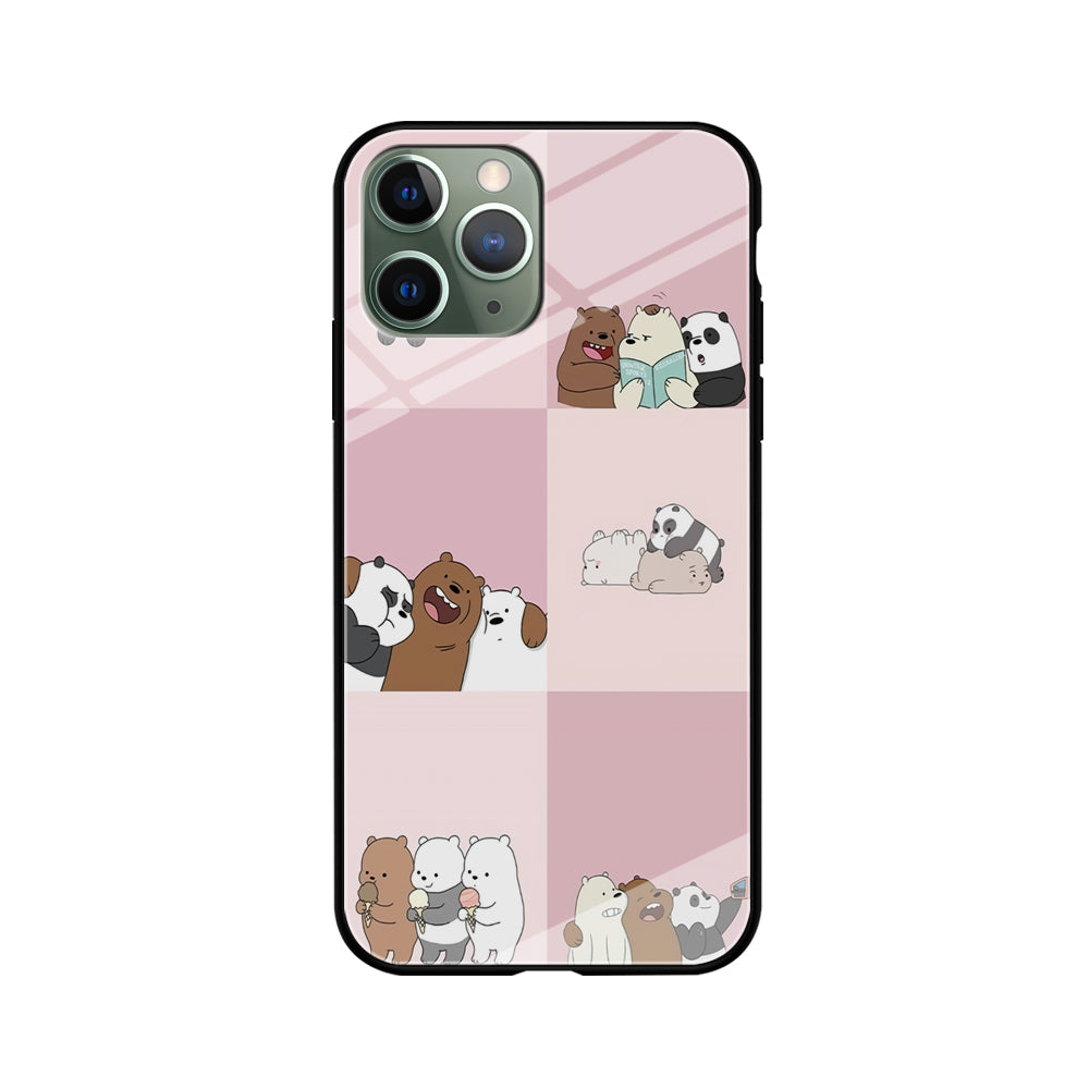 We Bare Bear Daily Life iPhone 11 Pro Max Case-Phone Case-Tempered Glass Case-Altracase