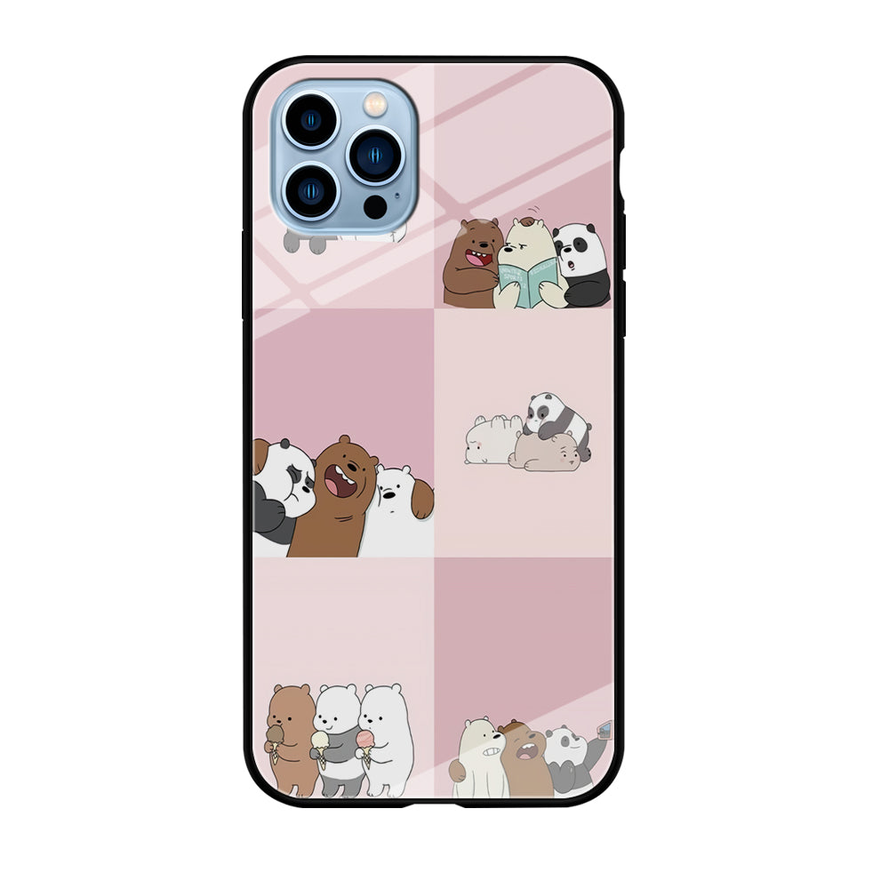 We Bare Bear Daily Life iPhone 12 Pro Max Case-Phone Case-Tempered Glass Case-Altracase
