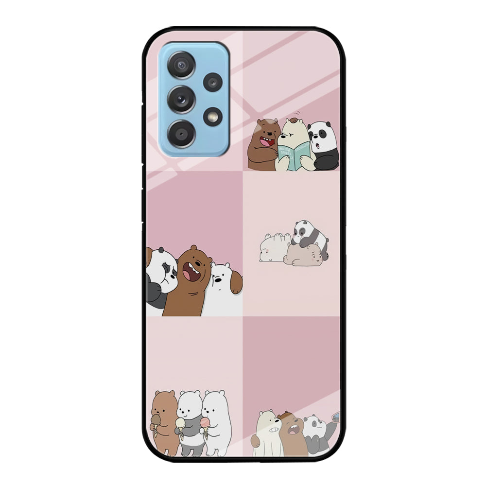 We Bare Bear Daily Life Samsung Galaxy A72 Case-Phone Case-Tempered Glass Case-Altracase