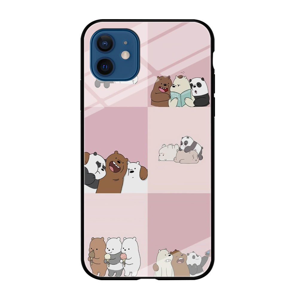 We Bare Bear Daily Life iPhone 12 Case-Phone Case-Tempered Glass Case-Altracase