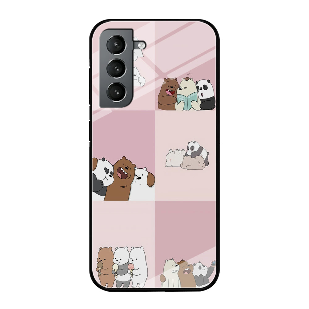 We Bare Bear Daily Life Samsung Galaxy S24 Case-Phone Case-Tempered Glass Case-Altracase