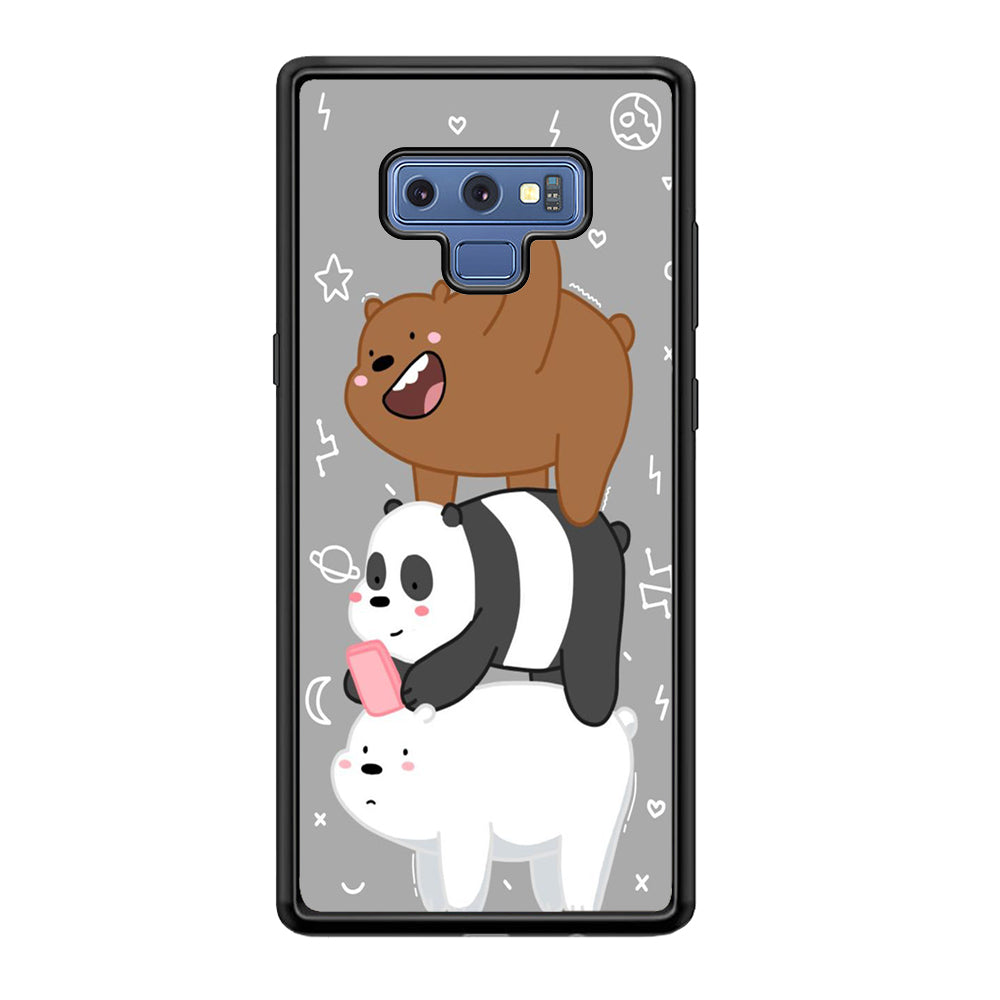 We Bare Bear Overlap Samsung Galaxy Note 9 Case-Phone Case-Tempered Glass Case-Altracase