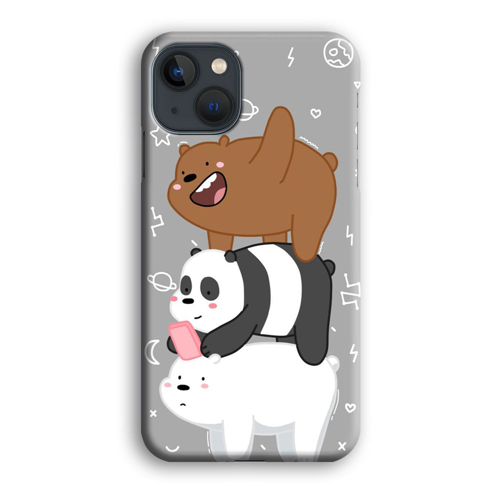 We Bare Bear Overlap iPhone 15 Plus Case-Phone Case-3D Case-Altracase