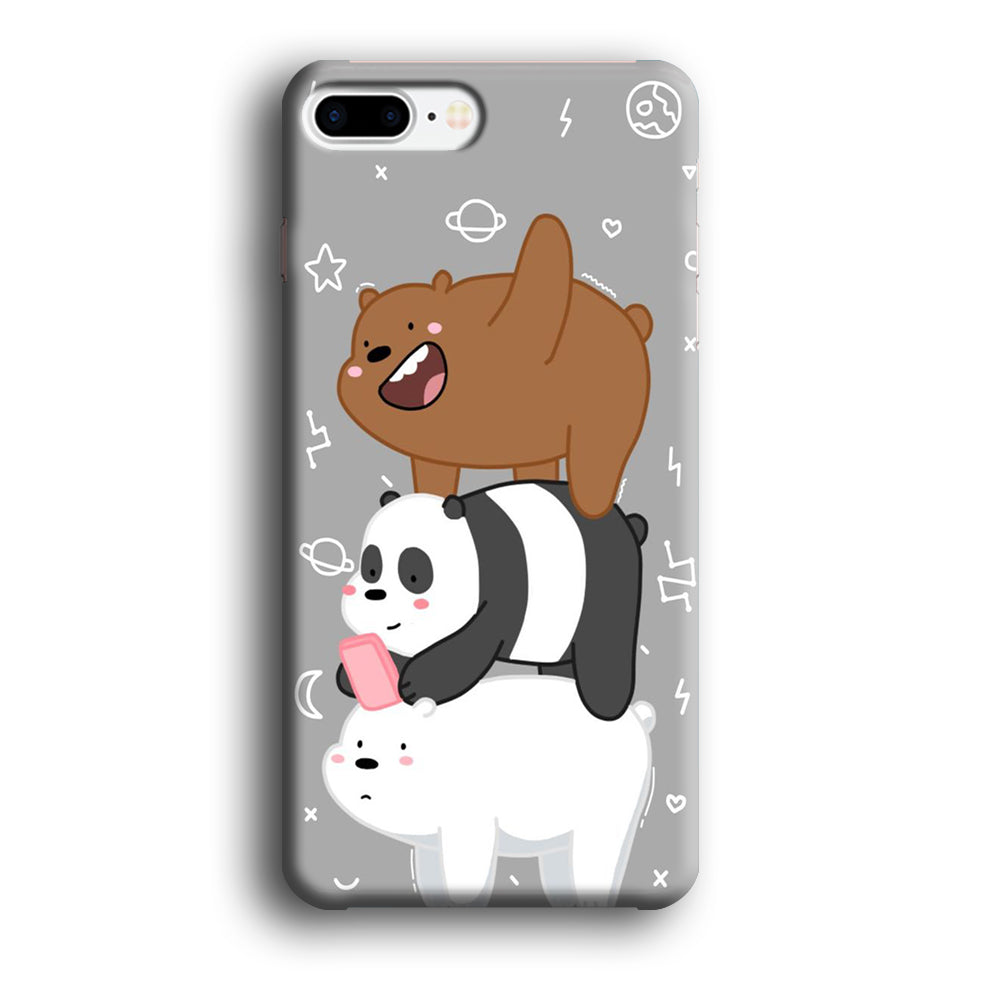 We Bare Bear Overlap iPhone 8 Plus Case-Phone Case-3D Case-Altracase