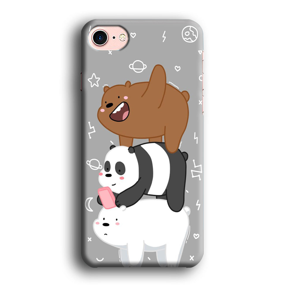 We Bare Bear Overlap iPhone SE 3 2022 Case-Phone Case-3D Case-Altracase