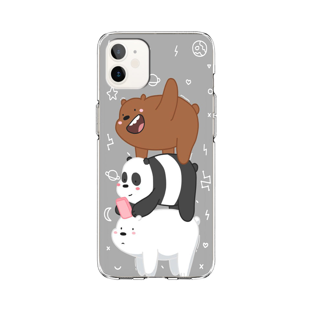 We Bare Bear Overlap iPhone 11 Case-Phone Case-Clear Soft Case-Altracase