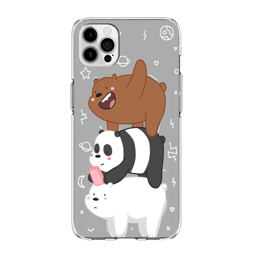 We Bare Bear Overlap iPhone 15 Pro Case-Phone Case-Clear Soft Case-Altracase