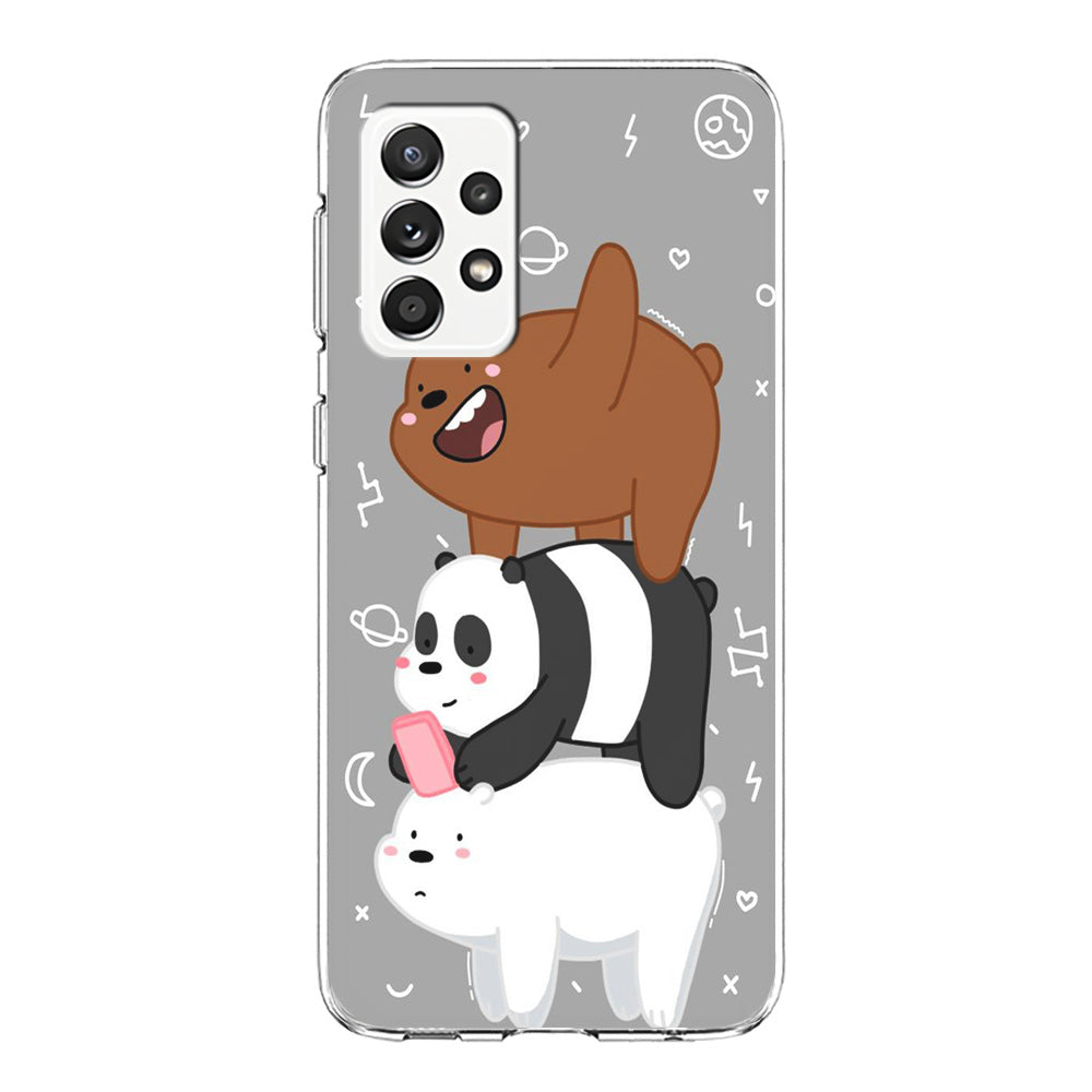 We Bare Bear Overlap Samsung Galaxy A52 Case-Phone Case-Clear Soft Case-Altracase