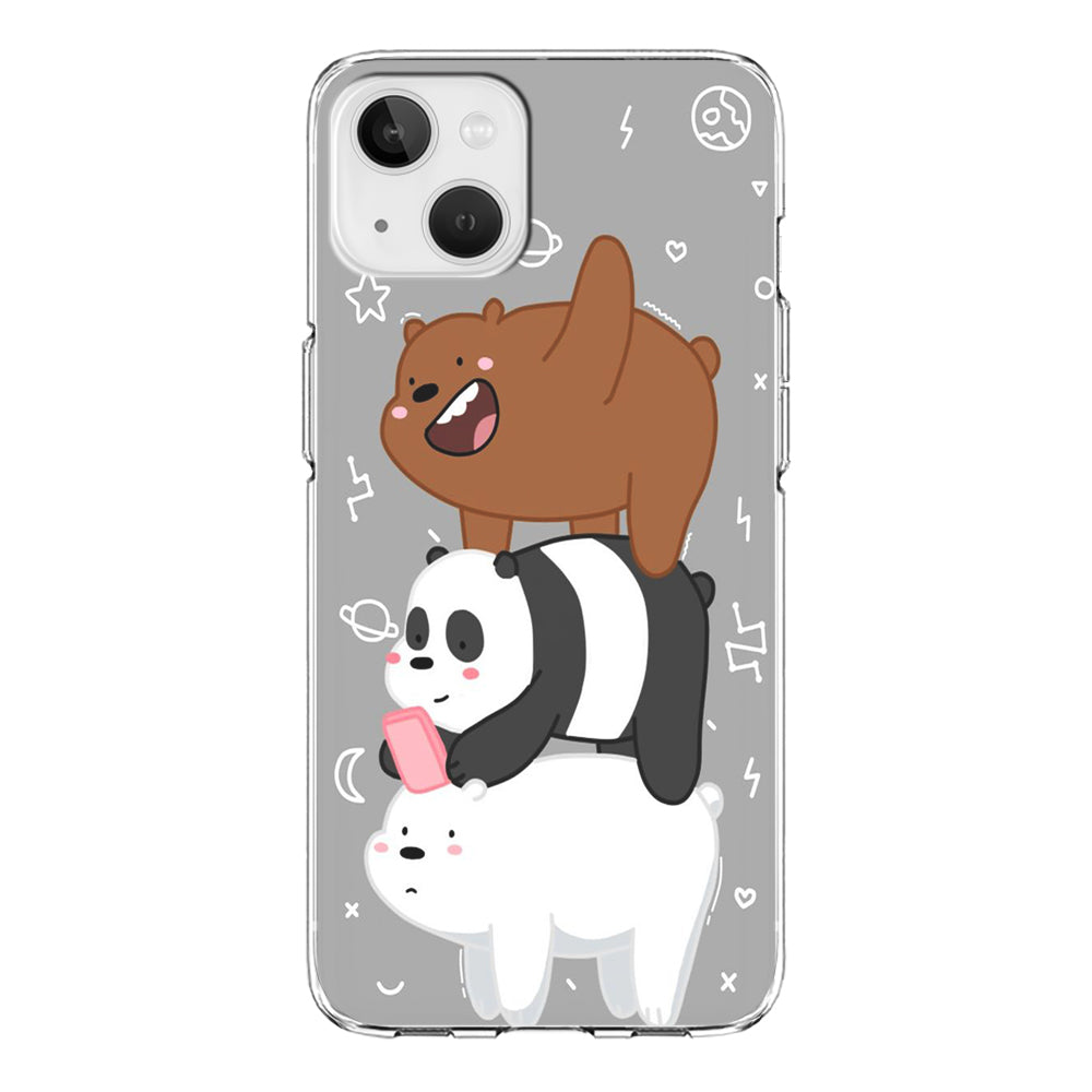We Bare Bear Overlap iPhone 15 Plus Case-Phone Case-Clear Soft Case-Altracase