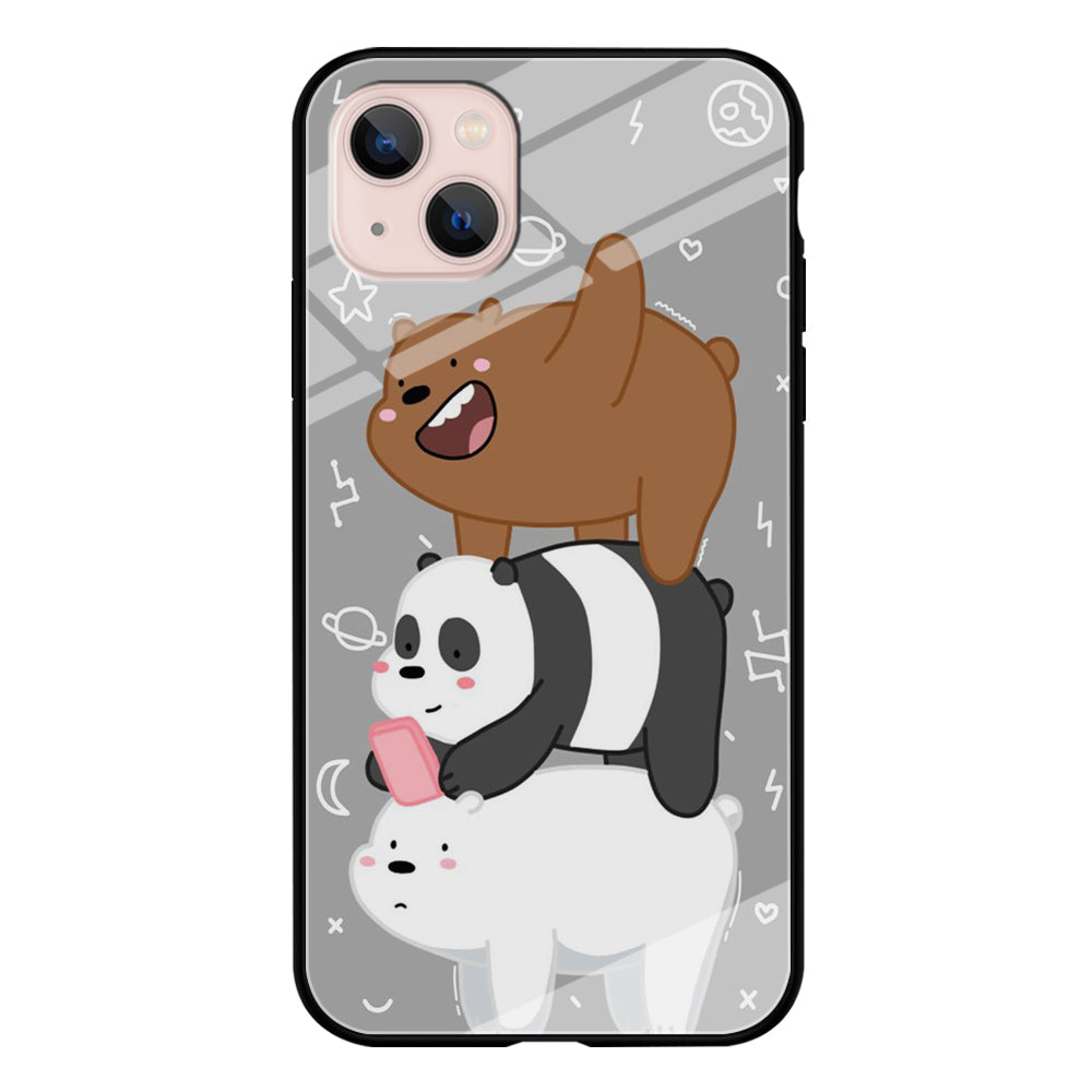We Bare Bear Overlap iPhone 14 Plus Case-Phone Case-Tempered Glass Case-Altracase