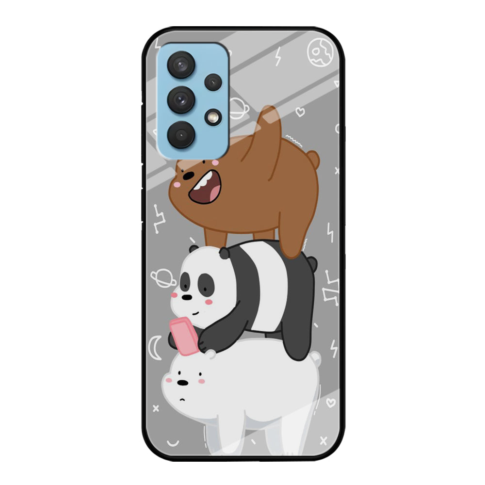 We Bare Bear Overlap Samsung Galaxy A32 Case-Phone Case-Tempered Glass Case-Altracase