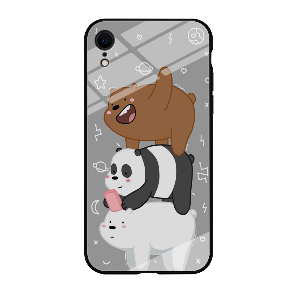 We Bare Bear Overlap iPhone XR Case-Phone Case-Tempered Glass Case-Altracase