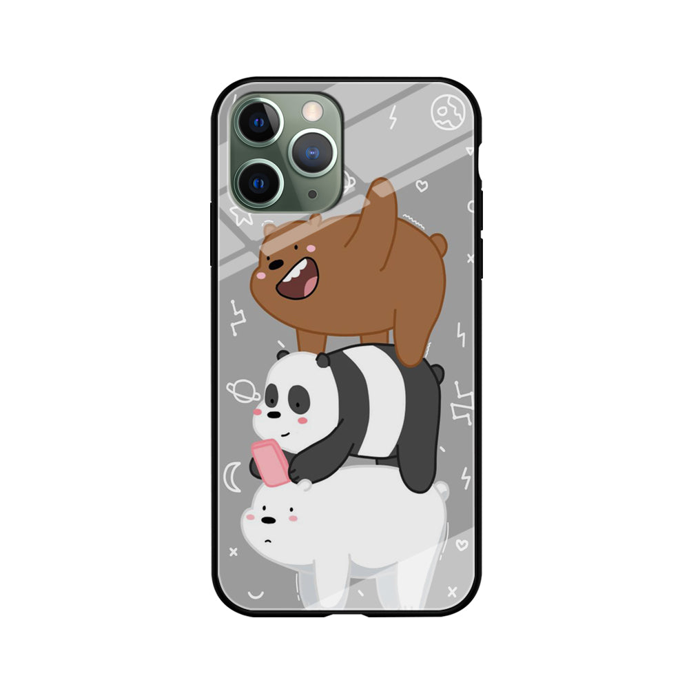 We Bare Bear Overlap iPhone 11 Pro Max Case-Phone Case-Tempered Glass Case-Altracase