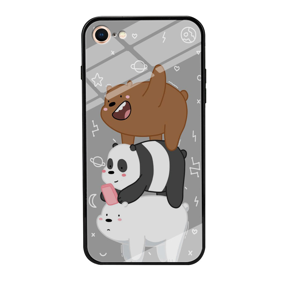 We Bare Bear Overlap iPhone SE 3 2022 Case-Phone Case-Tempered Glass Case-Altracase