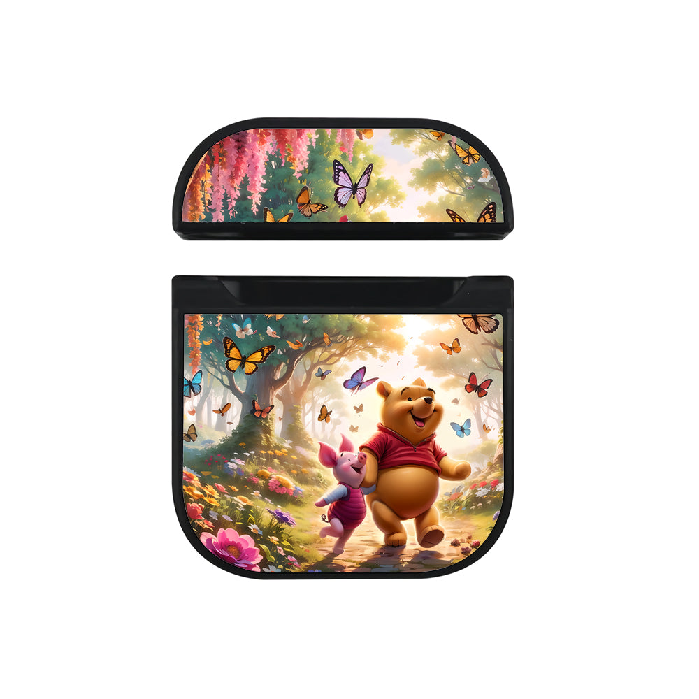Winnie The Pooh in Butterfly Forest Apple AirPods Case - Altracase