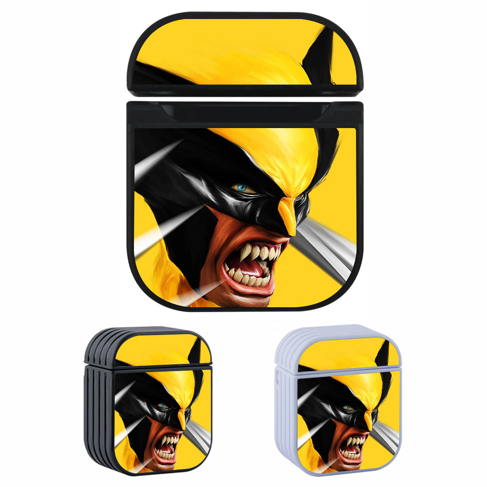 X-Men Wolverine Face Hard Plastic Case Cover For Apple Airpods-AirPod Case-Altracase