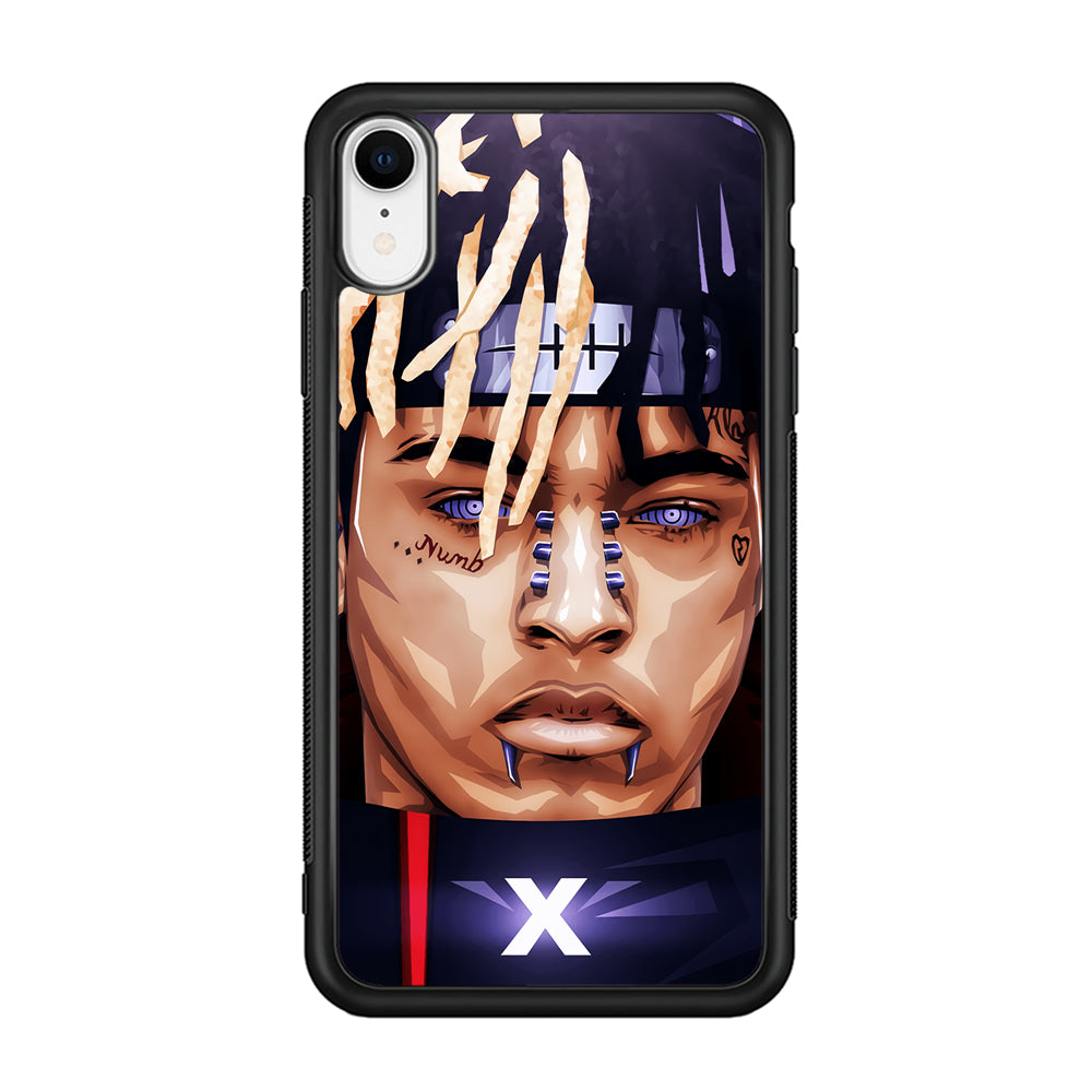 XXXTentacion Akatsuki iPhone XR Case-Phone Case-Rubber Black (2D Case)-Altracase