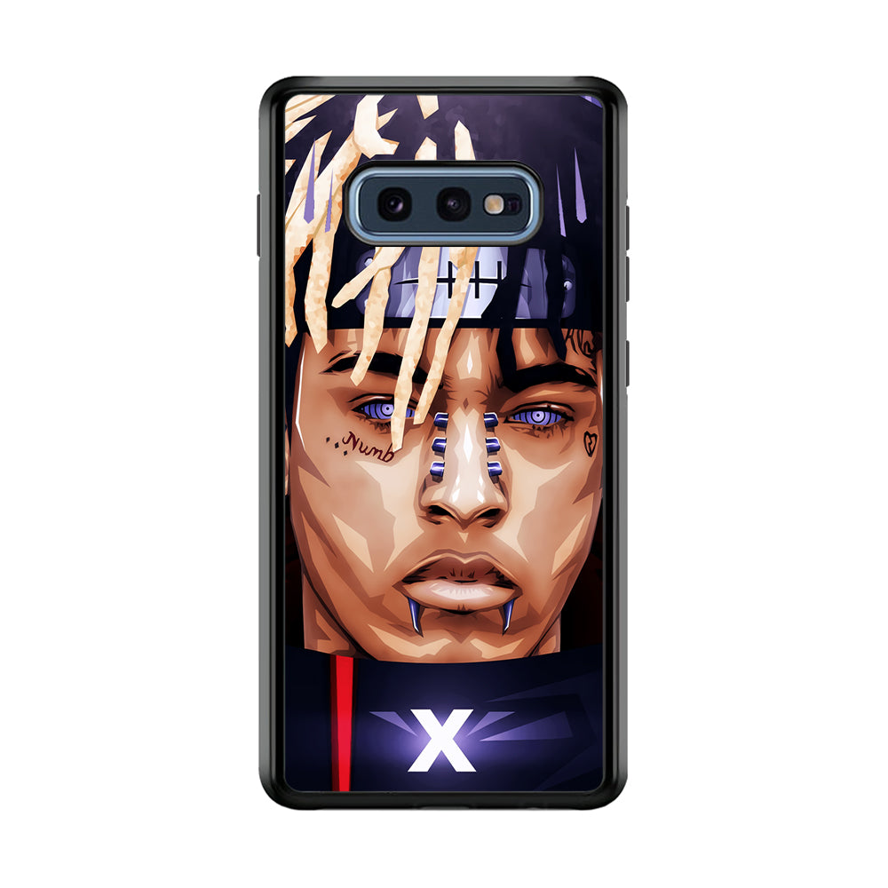 XXXTentacion Akatsuki Samsung Galaxy S10E Case-Phone Case-Rubber Black (2D Case)-Altracase