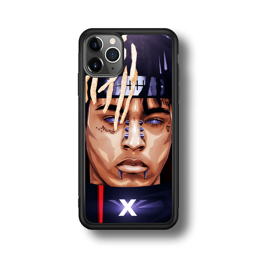 XXXTentacion Akatsuki iPhone 11 Pro Max Case-Phone Case-Rubber Black (2D Case)-Altracase