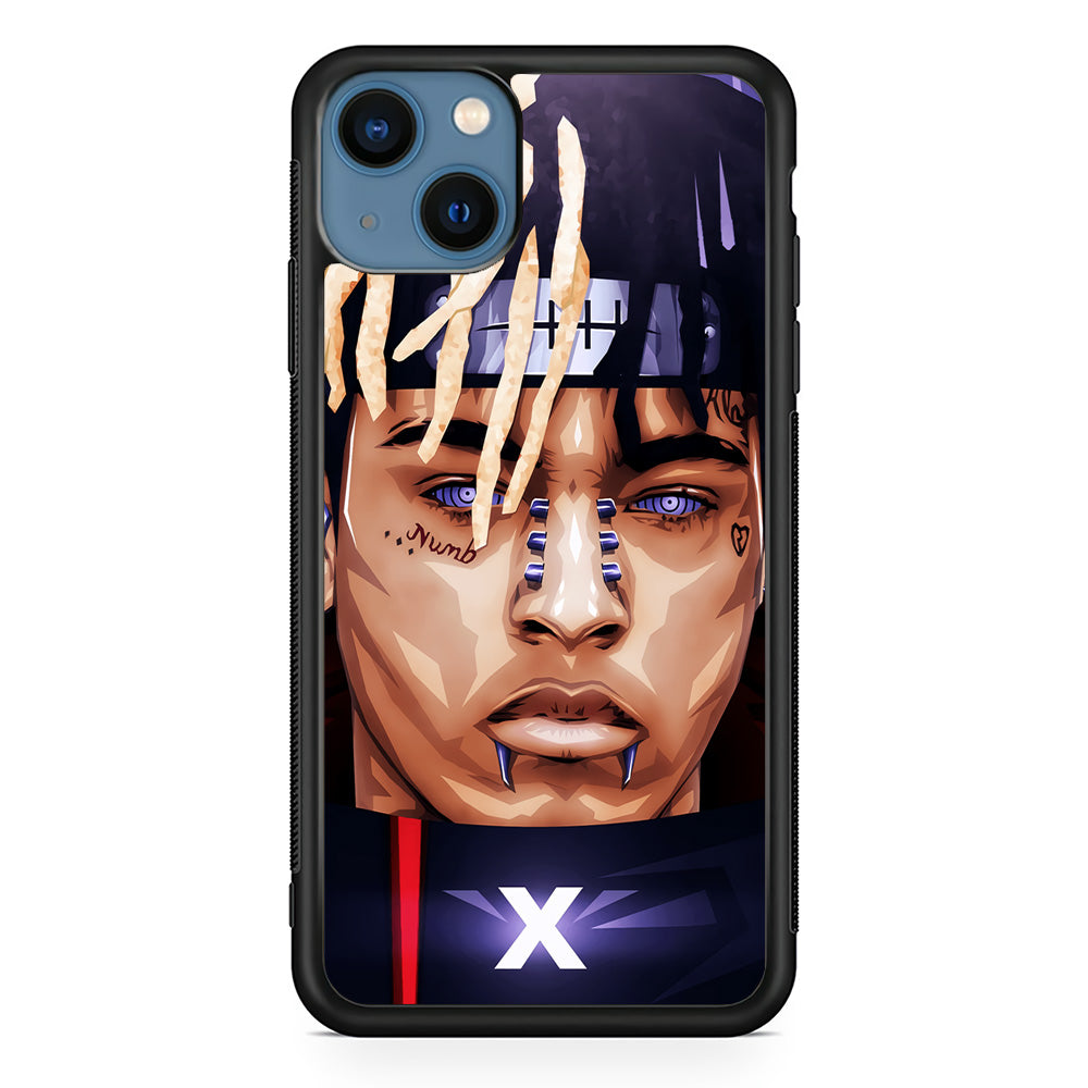 XXXTentacion Akatsuki iPhone 15 Plus Case-Phone Case-Rubber Black (2D Case)-Altracase